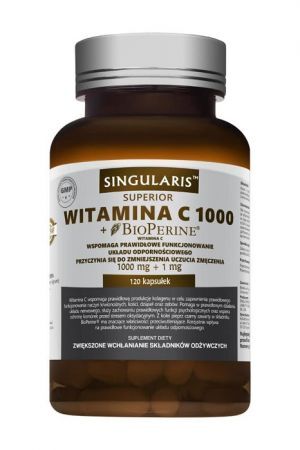 Singularis Superior, Witamina C 1000 + BioPerine, 120 kapsułek