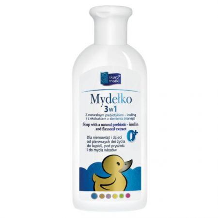 Skarb Matki, mydełko 3w1, z prebiotykiem, od urodzenia, 250ml