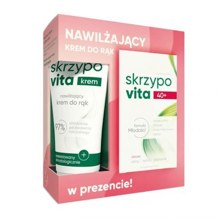 Skrzypovita 40+, 42 tabletki + Skrzypovita, nawilżający krem do rąk, 50ml