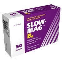 Slow-Mag B6 (64mg+5mg), 50 tabletek