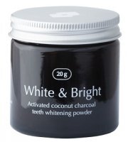 Smilebite White&Bright, wybielający proszek do zębów, z węglem kokosowym, 20g