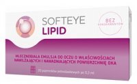 Softeye Lipid, emulsja do oczu o właściwościach nawilżających, 20 pojemników po 0,3ml