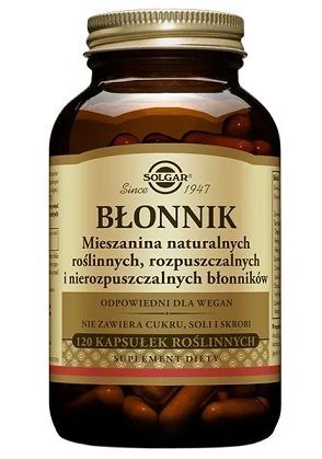 Solgar Błonnik, mieszanina naturalnych błonników, 120 kapsułek
