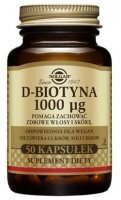 Solgar D-biotyna 1000mcg, 50 kapsułek