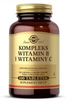 Solgar Kompleks Witamin B i Witaminy C, 100 tabletek