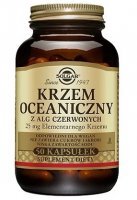 Solgar Krzem Oceaniczny z Alg Czerwonych, krzem elementarny 25mg, 50 kapsułek