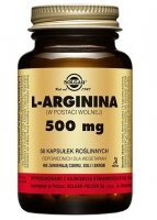 Solgar L-arginina 500mg, 50 kapsułek