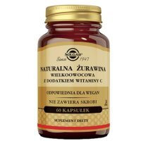 Solgar Naturalna Żurawina Wielkoowocowa z dodatkiem witaminy C, 60 kapsułek
