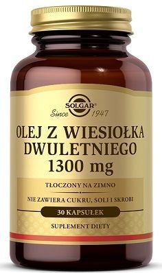 Solgar Olej z wiesiołka dwuletniego 1300mg, 30 kapsułek