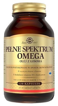 Solgar Pełne Spektrum Omega, 120 kapsułek