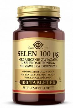 Solgar Selen 100mcg, 100 tabletek