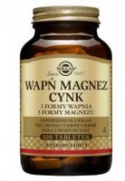 Solgar Wapń Magnez Cynk, 100 tabletek