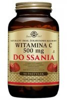 Solgar Witamina C 500mg, smak żurawinowo-malinowy, 90 pastylek do ssania