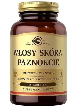 Solgar Włosy Skóra Paznokcie, 60 tabletek