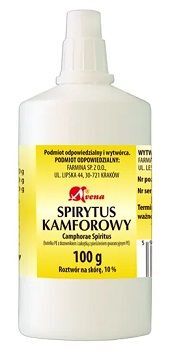 Spirytus kamforowy 10%, roztwór na skórę, 100g