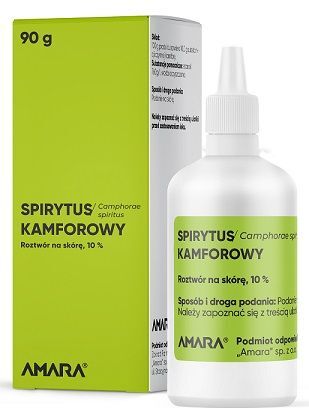 Spirytus kamforowy 10%, roztwór na skórę, 90g