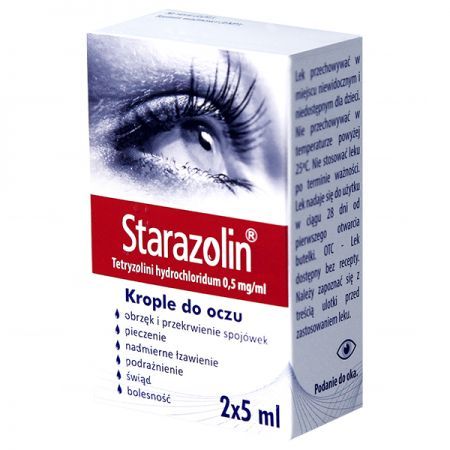 Starazolin 0,5mg/ml, krople do oczu, 2x5ml