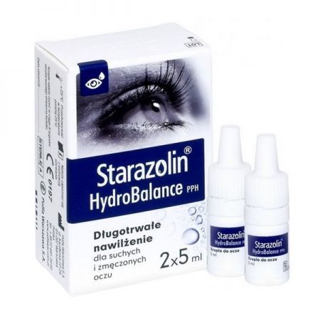 Starazolin HydroBalance PPH, krople nawilżające do oczu, 2x5ml
