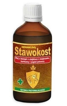 Stawokost, olej z konopi z olejkiem z majeranku, kurkumy i jagód jałowca, krople, 30ml