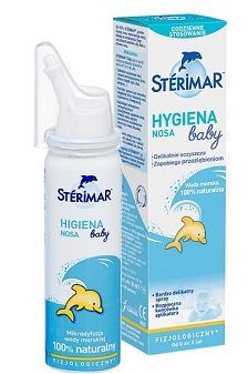 Sterimar Baby Higiena Nosa, woda morska, spray, od urodzenia do 3 lat, 50ml