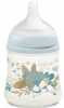 Suavinex, Gold Edition, butelka antykolkowa, wolny przepływ, od urodzenia, niebieska, 150ml