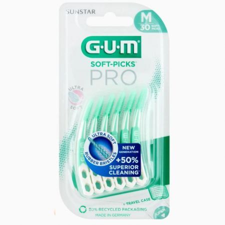 Sunstar Gum Soft-Picks Pro, czyściki międzyzębowe, średnie, 30 sztuk