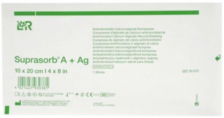Suprasorb A, opatrunek z włókien alginianu wapnia, jałowy, 10cmx20cm, 1 opatrunek