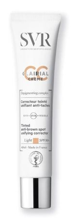 SVR Clairial CC Creme Light, korektor kryjący przebarwienia, SPF 50, 40ml