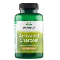 Swanson, Activated Charcoal, 120 kapsułek