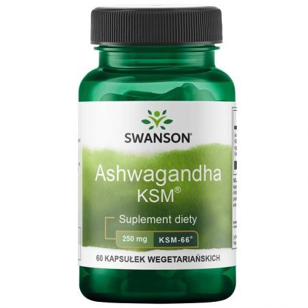 Swanson, Ashwagandha KSM-66 250mg, 60 kapsułek
