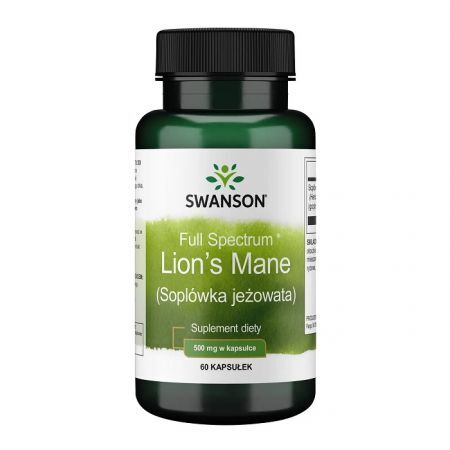 Swanson, Full Spectrum Lion's Mane, soplówka jeżowata, 60 kapsułek
