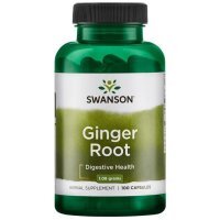 Swanson, Ginger Root, imbir, 100 kapsułek