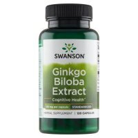 Swanson, Ginkgo Biloba Extract, 120 kapsułek