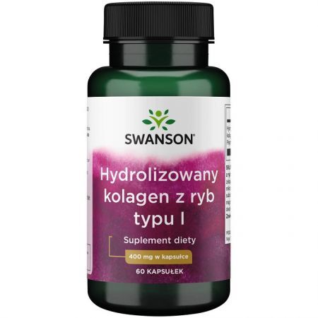 Swanson, Hydrolizowany kolagen z ryb typu I, 60 kapsułek