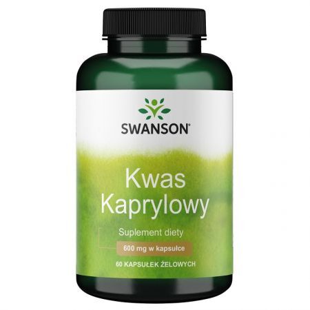 Swanson, Kwas Kaprylowy, 60 kapsułek