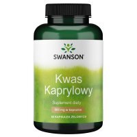 Swanson, Kwas Kaprylowy, 60 kapsułek
