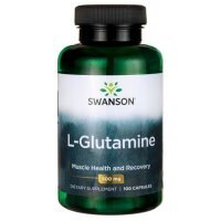 Swanson, L-Glutamine, L-glutamina, 100 kapsułek