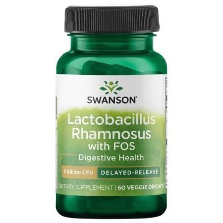 Swanson, Lactobacillus Rhamnosus z FOS, 60 kapsułek