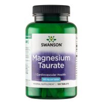 Swanson, Magnesium Taurate, taurynian magnezu, 120 tabletek