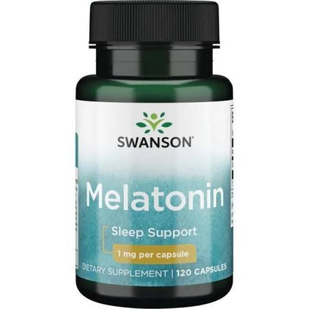 Swanson, Melatonina 1mg, 120 kapsułek