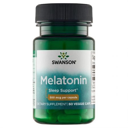 Swanson, Melatonina 500mcg, 60 kapsułek