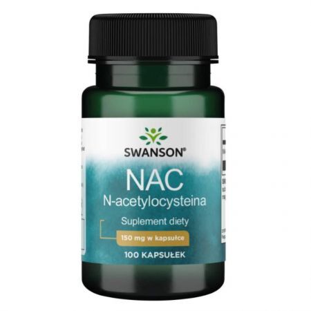Swanson, NAC, N-acetylocysteina, 100 kapsułek