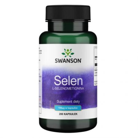 Swanson, Selenium, selen, 200 kapsułek