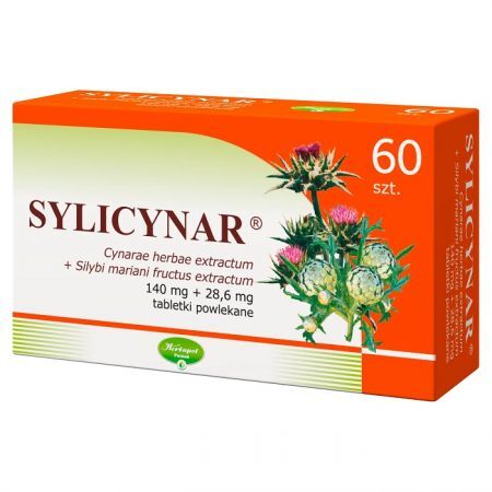 Sylicynar 140mg+28,6mg, 60 tabletek