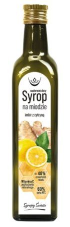 Syropy Świata, syrop na bazie miodu, imbir z cytryną, 250ml