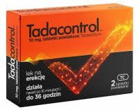 Tadacontrol 10mg, 2 tabletki