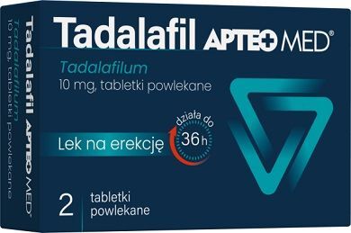 Tadalafil Apteo Med 10mg, 2 tabletki