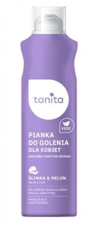 Tanita, pianka do golenia dla kobiet, śliwka i melon, 200ml