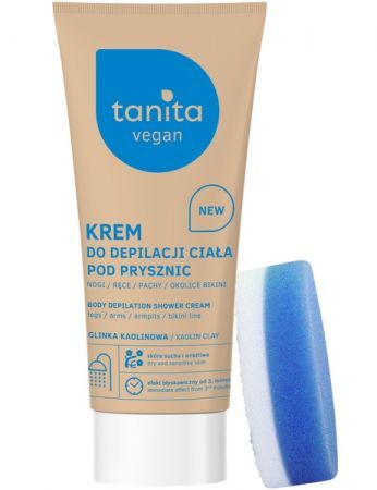 Tanita vegan, krem do depilacji ciała pod prysznic, 200ml