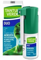 Tantum Verde Duo (1,5mg+5mg)/ml, aerozol do stosowania w jamie ustnej, 15ml